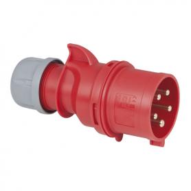 PCE CEE 32A 400V 5p Plug Male Rojo, IP44 - Imagen 1