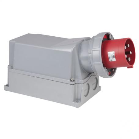 PCE CEE 125A 400V 5p Wallmount Male Rojo, IP67 - Imagen 1