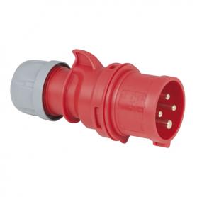 PCE CEE 16A 400V 4p Plug Male Rojo, IP44 - Imagen 1
