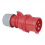 PCE CEE 16A 400V 4p Plug Male Rojo, IP44 - Imagen 1