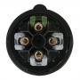 PCE CEE 16A 400V 4p Plug Male Negro, Turbo Twist, IP44 - Imagen 2