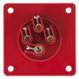 PCE CEE 16A 400V 4p Socket Male Rojo, IP44 - Imagen 2