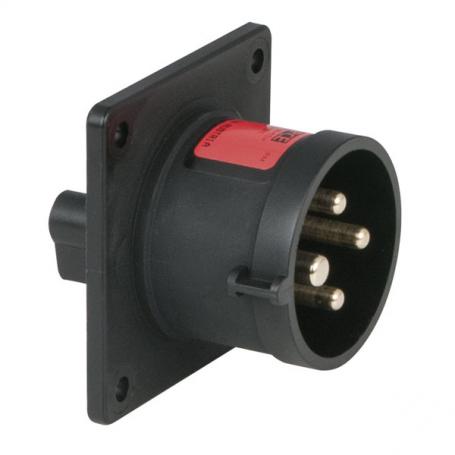 PCE CEE 16A 400V 4p Socket Male Negro, IP44 - Imagen 1