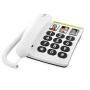 TELEFONO FIJO DORO PHONE EASY 331PH 1 BLANCO - Imagen 1