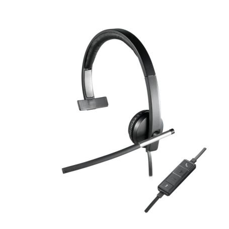 AURICULARES LOGITECH H650e NEGRO MICROFONO ALAMBRICO - Imagen 1