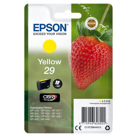 TINTA EPSON CLARIA 29 AMARILLO XP235 XP332 XP335 XP432 XP435 - Imagen 1