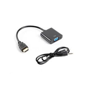 ADAPTADOR LANBERG HDMI MACHO/VGA HEMBRA+MINIJACK 3.5MM HEMBRA 20CM - Imagen 1