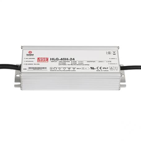 Meanwell LED Power Supply 40 W 24 VDC MEAN WELL HLG-40H-24 - Imagen 1