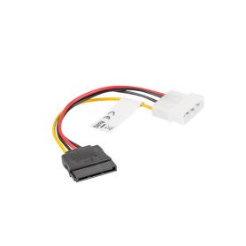 CABLE LANBERG ALIMENTACION MOLEX MACHO A SATA HEMBRA 15 CM - Imagen 1