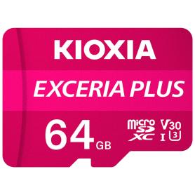 MICRO SD KIOXIA 64GB EXCERIA PLUS UHS-I C10 R98 CON ADAPTADOR - Imagen 1