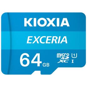 MICRO SD KIOXIA 64GB EXCERIA UHS-I C10 R100 CON ADAPTADOR - Imagen 1