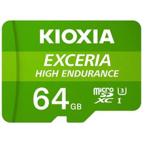 MICRO SD KIOXIA 64GB EXCERIA HIGH ENDURANCE UHS-I C10 R98 CON ADAPTADOR - Imagen 1