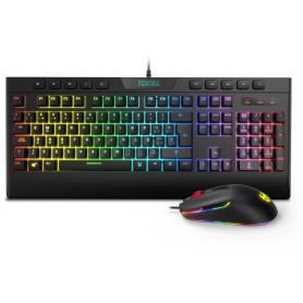 PACK KROM RGB TECLADO MEMBRANA Y RATON KALYOS - Imagen 1