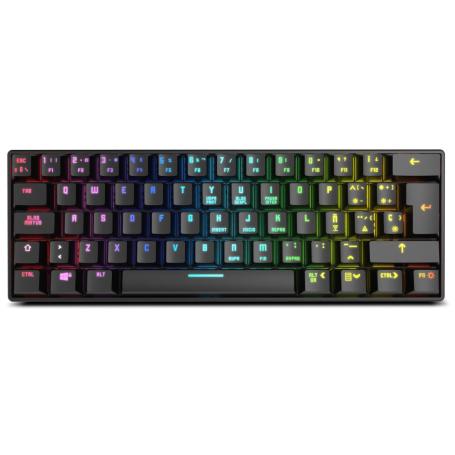 TECLADO MINI KROM GAMING KLUSTER RGB WIRELESS - Imagen 1