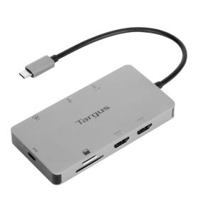 DOCKING STATION TARGUS TIPO C A 2x HDMI 2.0 2x USB-A PLATA - Imagen 1