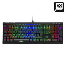 TECLADO GAMING SHARKOON SGK60 MECANICO RGB BROWN SWITCH - Imagen 1