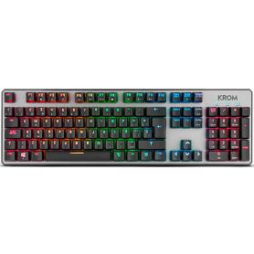 TECLADO GAMING KROM KERNEL USB RETROILUMINADO MECANICO NEGRO - Imagen 1