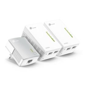 POWERLINE WIFI TP-LINK AV600 KIT 3UDS 2 PORT - Imagen 1