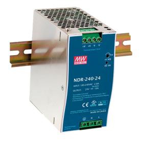 Meanwell DIN Rail Power Supply 240 W/24 VDC Mean Well NDR-240-26 - Imagen 1