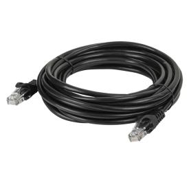 DAP Cat5e Cable - U/UTP Black 10 m - Noir - Imagen 1
