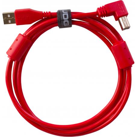 U95004RD - ULTIMATE AUDIO CABLE USB 2.0 A-B RED ANGLED 1M - Imagen 1