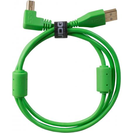 U95004GR - ULTIMATE AUDIO CABLE USB 2.0 A-B GREEN ANGLED 1M - Imagen 1