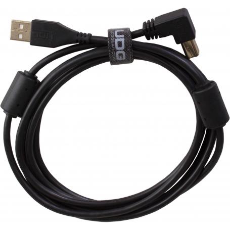 U95004BL - ULTIMATE AUDIO CABLE USB 2.0 A-B BLACK ANGLED 1M - Imagen 1