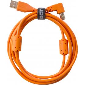 U95005OR - ULTIMATE AUDIO CABLE USB 2.0 A-B ORANGE ANGLED 2M - Imagen 1