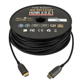 DAP HDMI 2.1 AOC 8K Fibre Cable Chapado en oro - UHD - 15 m - Imagen 1