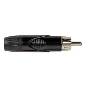 DAP RCA Connector, Male, Black Housing Tapa negra - Imagen 1