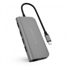 HUB HYPERDRIVE POWER 9 EN 1 USB-C GRIS