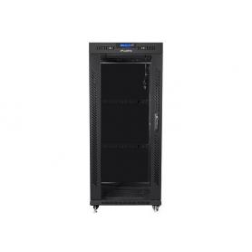 ARMARIO LANBERG RACK 19" 22U 800X1000 FLAT PACK NEGRO PUERTA CRISTAL CON LCD