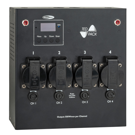 Showtec TED Pack BS13 Dimmer pack de 4 canales - Salidas del RU