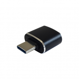 MINI ADAPTADOR AISENS USB 3.1 GEN2 3A TIPO USB-C M-A H NEGRO