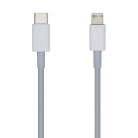 CABLE AISENS USB 2.0 USB-C A LIGHTNING PD 2A LIGHTNING M-USB-C M BLANCO 1.0M