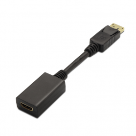 CONVERSOR AISENS DISPLAYPORT A HDMI DP M-HDMI A H NEGRO 15CM