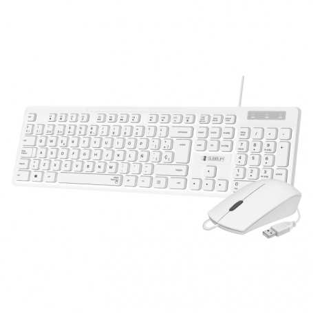 Ratón Business Silencioso Con Cable Usb 1200 Dpi Blanco con