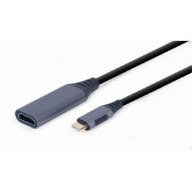 ADAPTADOR DE PANTALLA GEMBIRD USB TIPO C A HDMI, GRIS ESPACIAL
