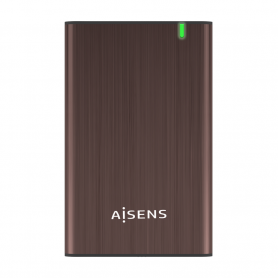 AISENS CAJA EXTERNA 2.5" ASE-2525BWN 9.5MM SATA A USB 3.0 USB3.1 GEN1 MARRON
