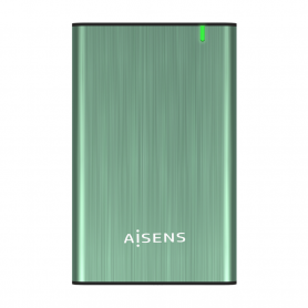 AISENS CAJA EXTERNA 2.5" ASE-2525SGN 9.5MM SATA A USB 3.0 USB3.1 GEN1 VERDE