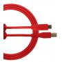 U96001RD - ULTIMATE AUDIO CABLE USB 2.0 C-B RED STRAIGHT 1,5M