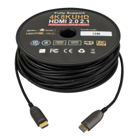 DAP HDMI 2.0 AOC 4K Fibre Cable 15 m - Chapado en oro
