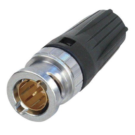 Neutrik HD BNC Connector - male HD - para engarce hexagonal de 7,36 mm