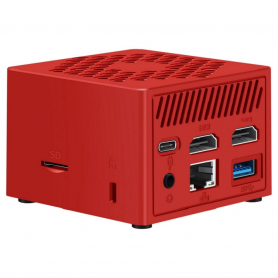 MINIPC LEOTEC INTEL N100 12GB 256GB M.2 WIN11 PRO PRE-INSTAL ROJO