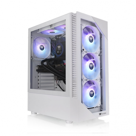 CAJA THERMALTAKE VIEW200 TG ARGB ATX 2XUSB 3.2 SIN FUENTE BLANCO